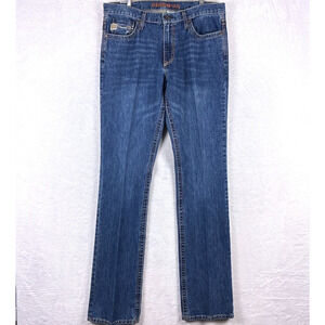 Cinch Ian Bootcut Jeans Mens 36x38 (37x38) Whiskered Faded Western Rodeo Cowboy
